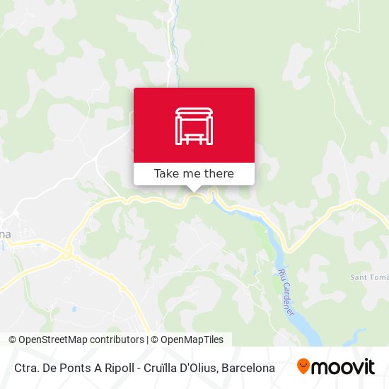 Ctra. De Ponts A Ripoll - Cruïlla D'Olius map