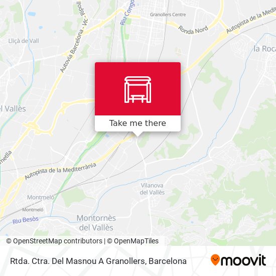 Rtda. Ctra. Del Masnou A Granollers map