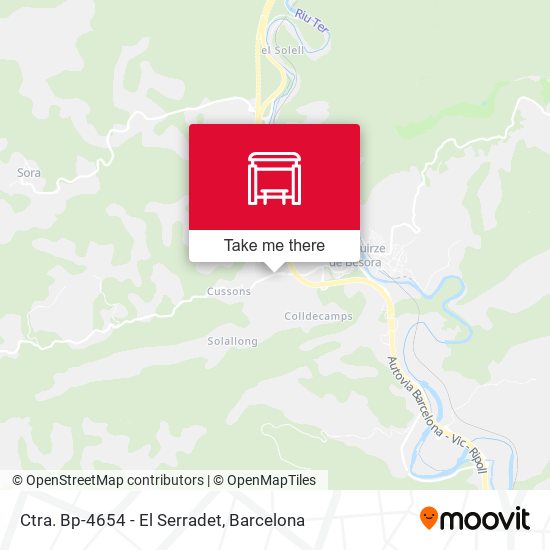 Ctra. Bp-4654 - El Serradet map