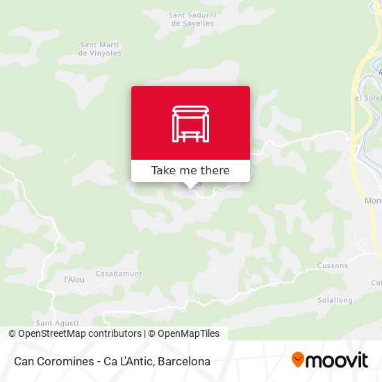 Can Coromines - Ca L'Antic map