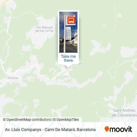 mapa Av. Lluís Companys - Camí De Mataró