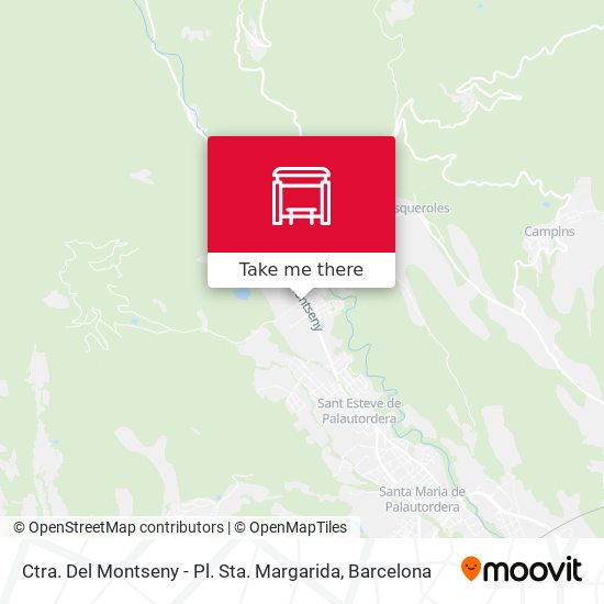 Ctra. Del Montseny - Pl. Sta. Margarida map