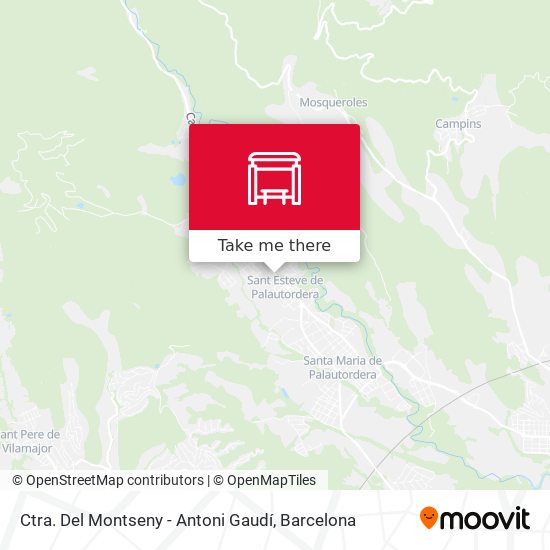 Ctra. Del Montseny - Antoni Gaudí map
