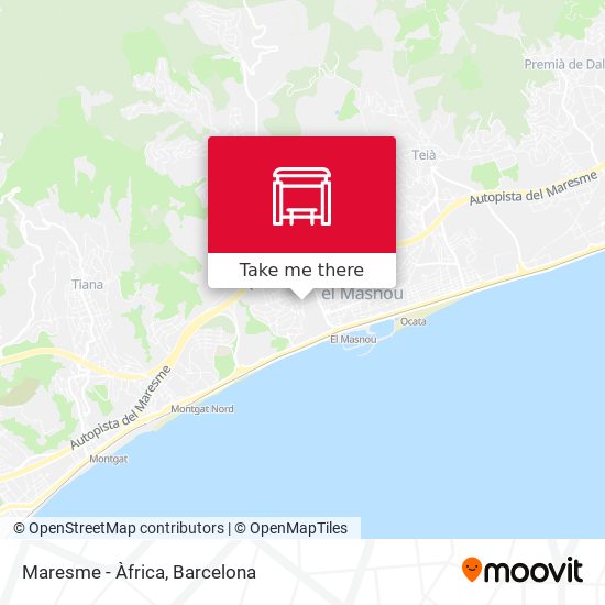 Maresme - Àfrica map