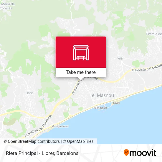 Riera Principal - Llorer map