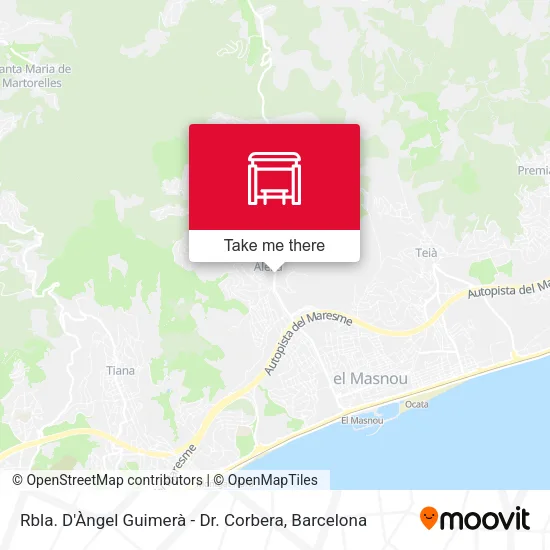 mapa Rbla. D'Àngel Guimerà - Dr. Corbera