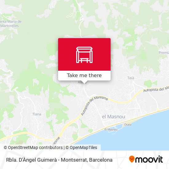 Rbla. D'Àngel Guimerà - Montserrat map