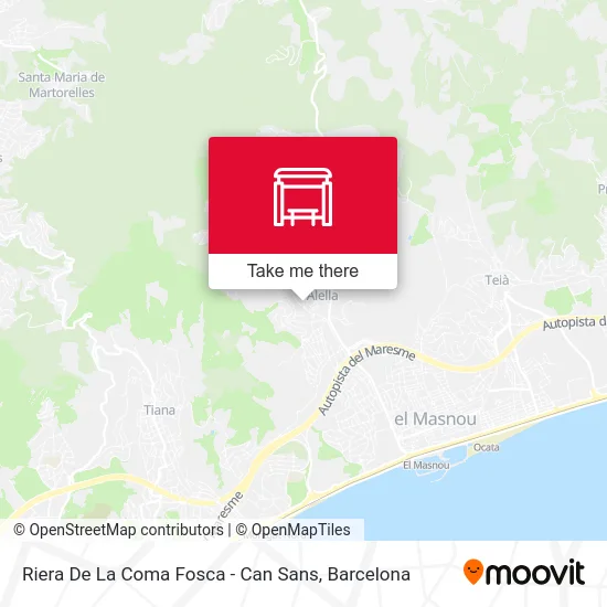 Riera De La Coma Fosca - Can Sans map