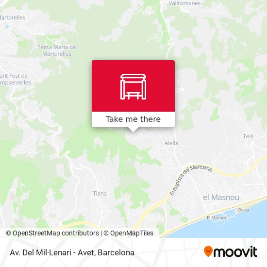 Av. Del Mil·Lenari - Avet map