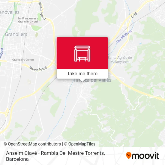 mapa Anselm Clavé - Rambla Del Mestre Torrents