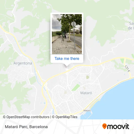 Mataró Parc map