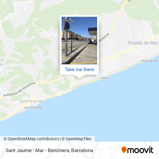 Sant Jaume - Mar - Benzinera map