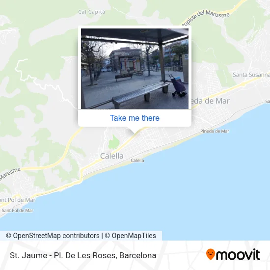 St. Jaume - Pl. De Les Roses map