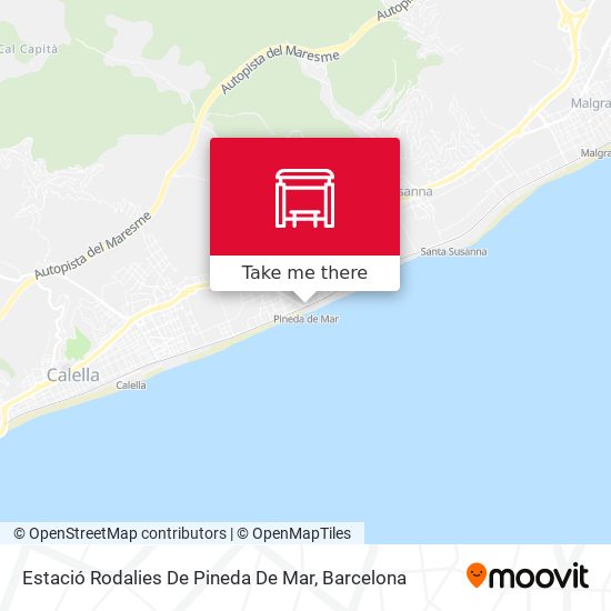 Estació Rodalies De Pineda De Mar map