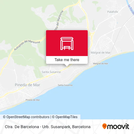 mapa Ctra. De Barcelona - Urb. Susanpark