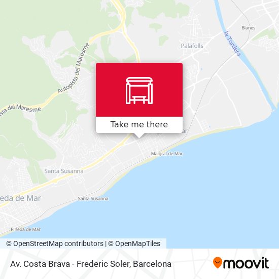 Av. Costa Brava - Frederic Soler map