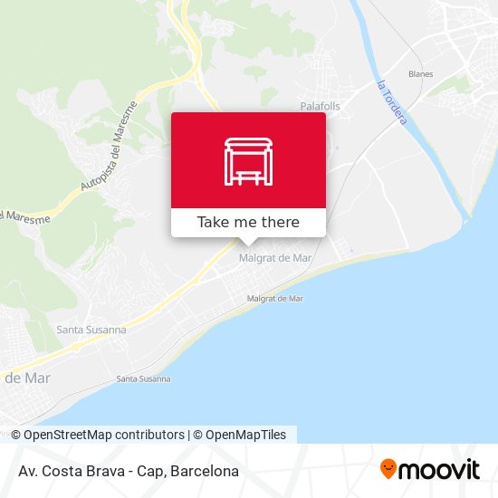 Av. Costa Brava - Cap map