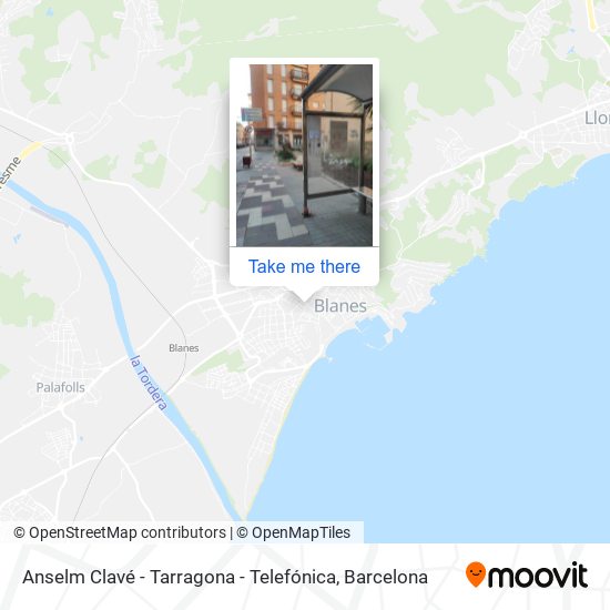 Anselm Clavé - Tarragona - Telefónica map