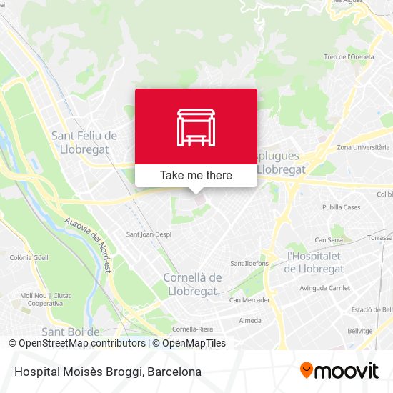 Hospital Moisès Broggi map