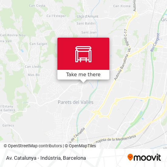 Av. Catalunya - Indústria map
