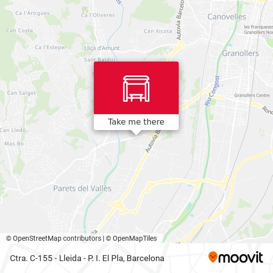 Ctra. C-155 - Lleida - P. I. El Pla map