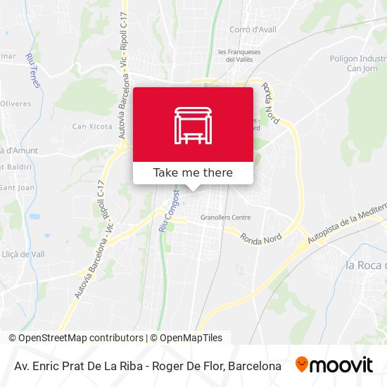 Av. Enric Prat De La Riba - Roger De Flor map