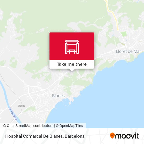 Hospital Comarcal De Blanes map