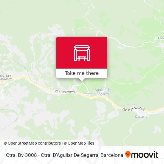 Ctra. Bv-3008 - Ctra. D'Aguilar De Segarra map