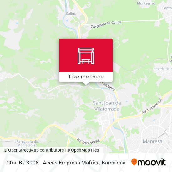 Ctra. Bv-3008 - Accés Empresa Mafrica map