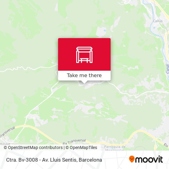 Ctra. Bv-3008 - Av. Lluis Sentis map