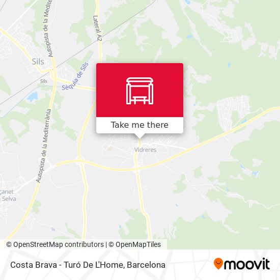 Costa Brava - Turó De L'Home map