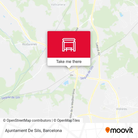 Ajuntament De Sils map