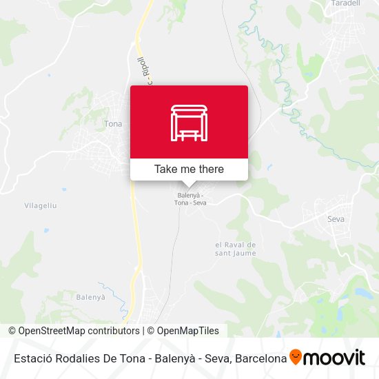 Estació Rodalies De Tona - Balenyà - Seva map