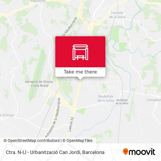 Ctra. N-Ll - Urbanització Can Jordi map