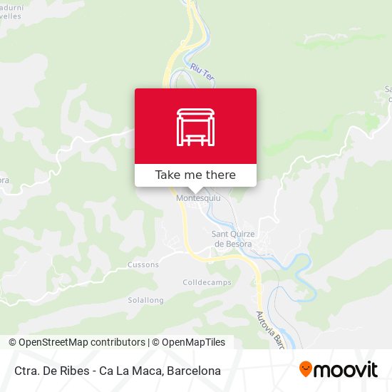 Ctra. De Ribes - Ca La Maca map