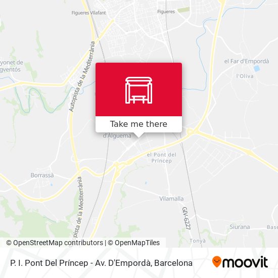 P. I. Pont Del Príncep - Av. D'Empordà map