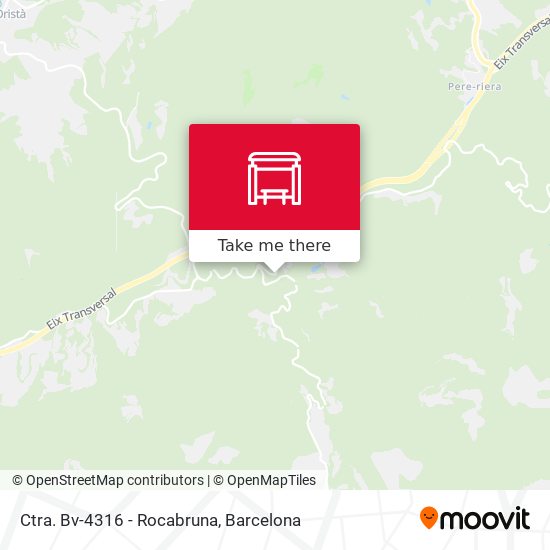 Ctra. Bv-4316 - Rocabruna map