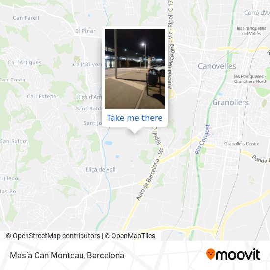 Masía Can Montcau map