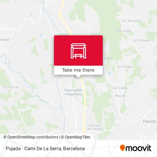 Pujada - Camí De La Serra map