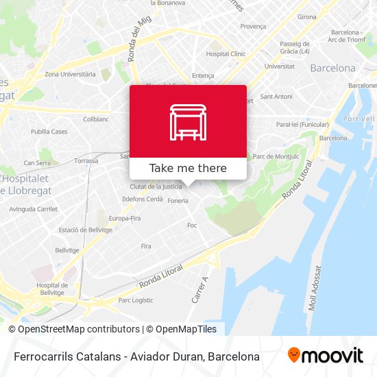 Ferrocarrils Catalans - Aviador Duran map