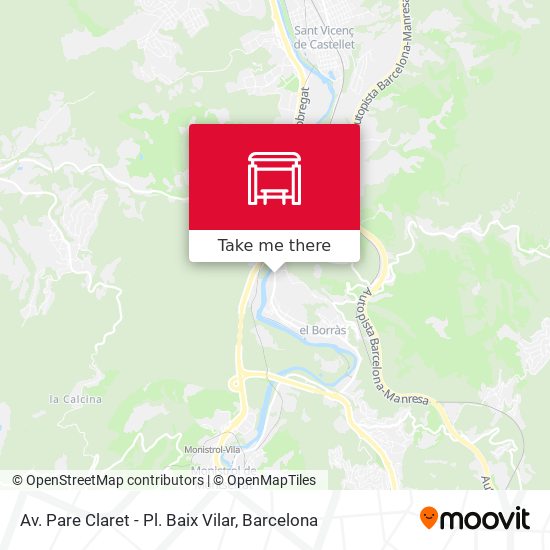 Av. Pare Claret - Pl. Baix Vilar map