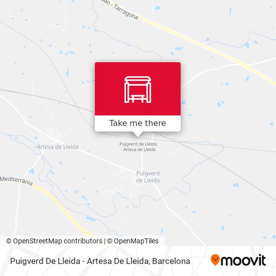 Puigverd De Lleida - Artesa De Lleida map