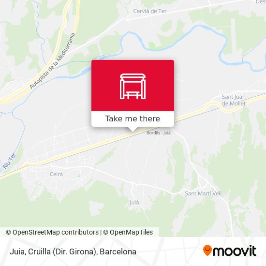 Juia, Cruilla (Dir. Girona) map