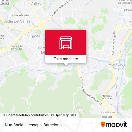 Numància - Lesseps map