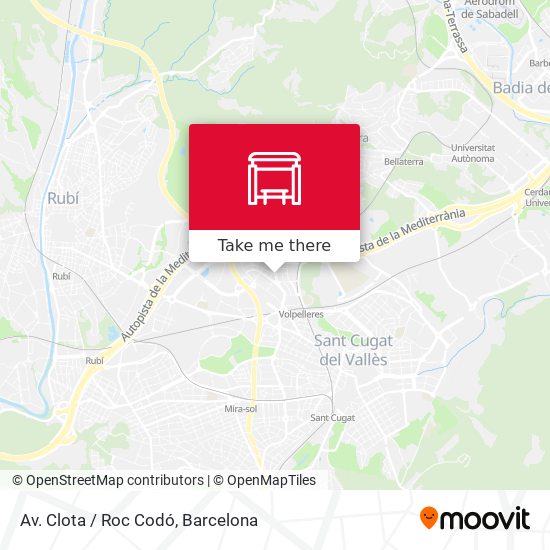 Av. Clota / Roc Codó map