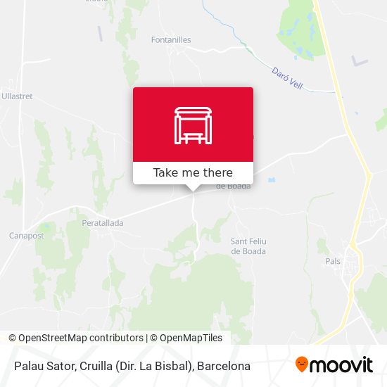 Palau Sator, Cruilla (Dir. La Bisbal) map