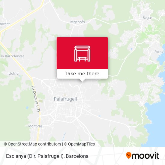 Esclanya (Dir. Palafrugell) map