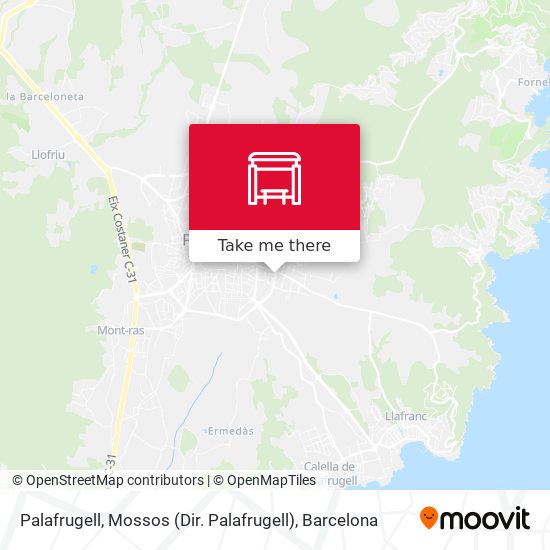 Palafrugell, Mossos (Dir. Palafrugell) map