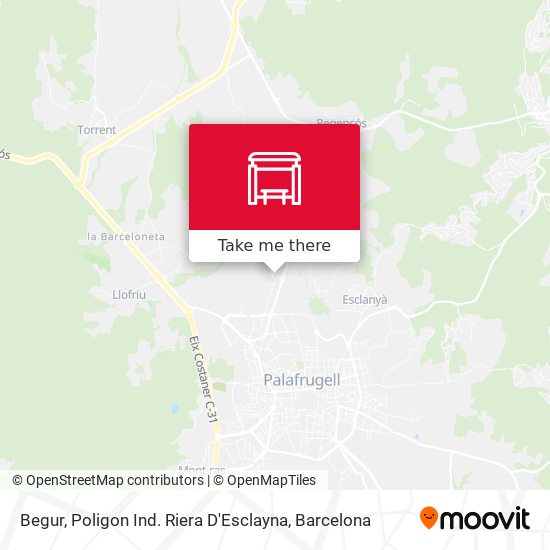 Begur, Poligon Ind. Riera D'Esclayna map