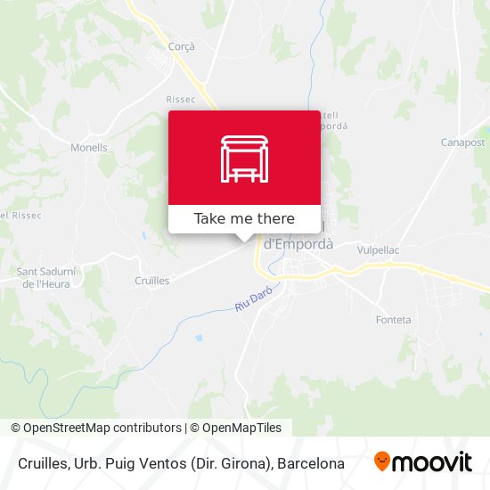 Cruilles, Urb. Puig Ventos (Dir. Girona) map